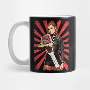 Becky Lynch Wrestling Vintage Fan Art Mug